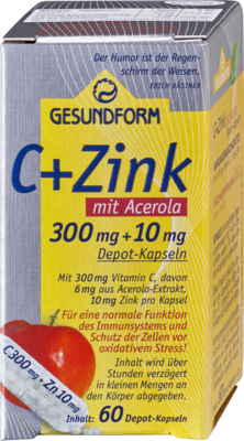GESUNDFORM C+Zink m.Acerola Depot Kapseln