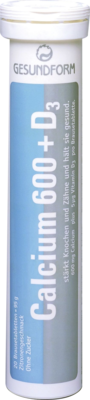 GESUNDFORM Calcium 600+D3 Brausetabletten
