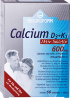 GESUNDFORM Calcium 600 D3+K1 Osteo Tabletten