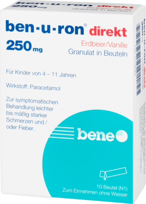 BEN-U-RON direkt 250 mg Granulat Erdbeer/Vanille