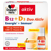 DOPPELHERZ B12+D3 Duo Aktiv Trinkampullen