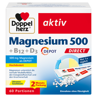 DOPPELHERZ Magnesium 500+B12+D3 Depot DIRECT Pell.