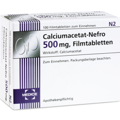 CALCIUMACETAT NEFRO 500 mg Filmtabletten