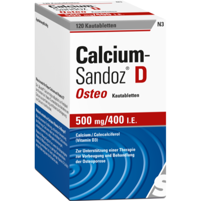 CALCIUM SANDOZ D Osteo 500 mg/400 I.E. Kautabl.