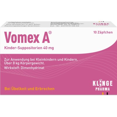 VOMEX A Kinder-Suppositorien 40 mg