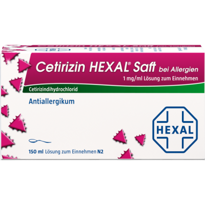 CETIRIZIN HEXAL Saft bei Allergien