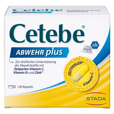 CETEBE ABWEHR plus Vitamin C+Vitamin D3+Zink Kaps.