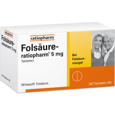 FOLSÄURE-RATIOPHARM 5 mg Tabletten