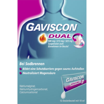 GAVISCON Dual 500mg/213mg/325mg Suspens.im Beutel