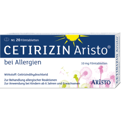 CETIRIZIN Aristo bei Allergien 10 mg Filmtabletten