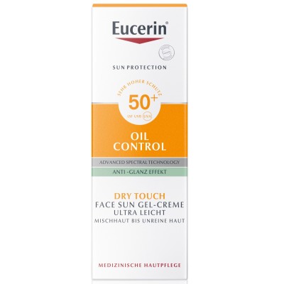 EUCERIN Sun Gel-Creme Oil Contr.Anti-Gl.Eff.LSF50+