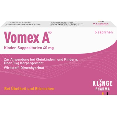 VOMEX A Kinder-Suppositorien 40 mg