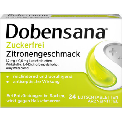 DOBENSANA zuckerfrei Zitronengesc.1,2mg/0,6mg Lut.