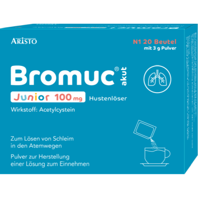 BROMUC akut Junior 100 mg Hustenlöser P.H.e.L.z.E.