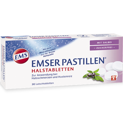 EMSER Pastillen mit Salbei zuckerfrei