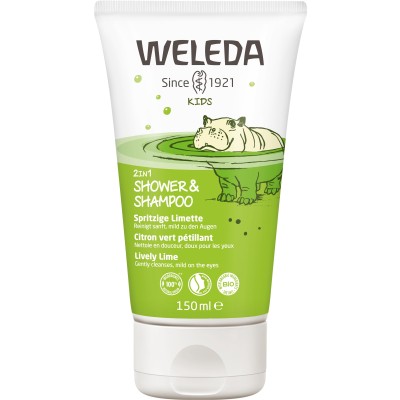 WELEDA Kids 2in1 Shower & Shampoo spritzig.Limette