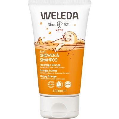 WELEDA Kids 2in1 Shower & Shampoo fruchtige Orange