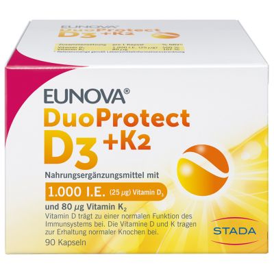 EUNOVA DuoProtect D3+K2 1000 I.E./80 µg Kapseln