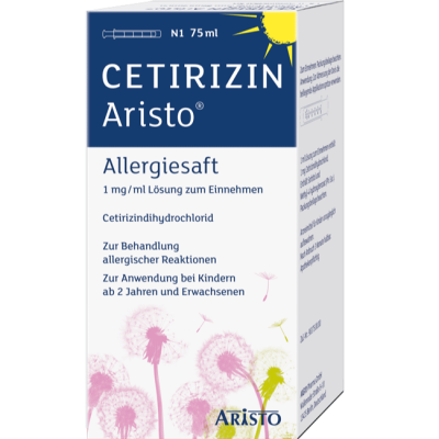 CETIRIZIN Aristo Allergiesaft 1 mg/ml Lsg.z.Einn.