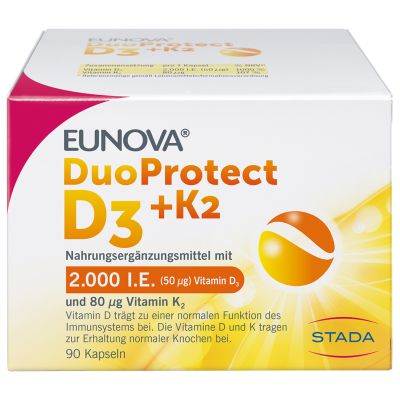 EUNOVA DuoProtect D3+K2 2000 I.E./80 µg Kapseln