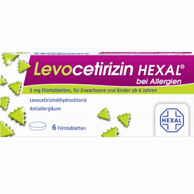 LEVOCETIRIZIN HEXAL bei Allergien 5 mg Filmtabl.