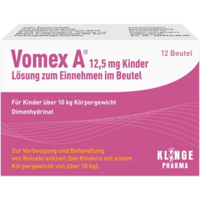 VOMEX A 12,5 mg Kinder Lsg.z.Einnehmen im Beutel