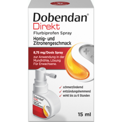 DOBENDAN Direkt Flurbiprofen Spray Honig & Zitrone