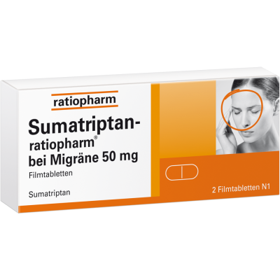 SUMATRIPTAN-ratiopharm bei Migräne 50 mg Filmtabl.