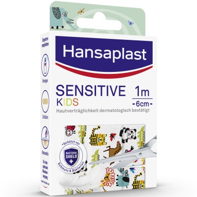 HANSAPLAST Sensitive Kinder Pflaster 6 cmx1 m