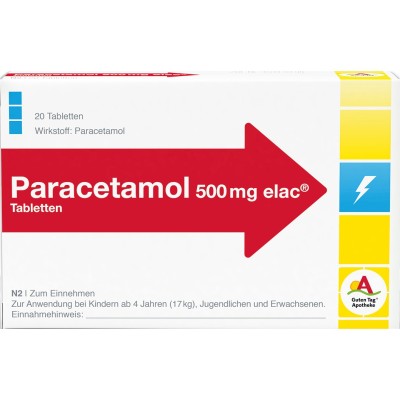 PARACETAMOL elac 500 mg Tabletten