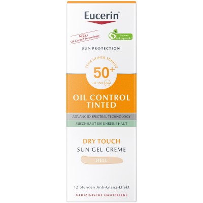 EUCERIN Sun Oil Control tinted Creme LSF 50+ hell