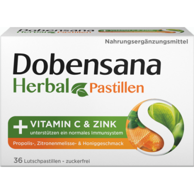 DOBENSANA Herbal Honiggeschm.Vit.C & Zink Pastil.