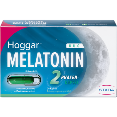 HOGGAR Melatonin DUO Einschlaf-Kapseln