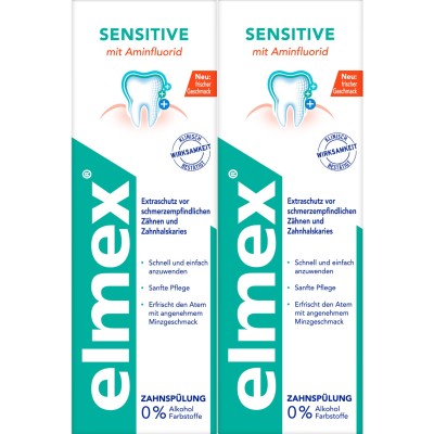 ELMEX SENSITIVE Zahnspülung Duo Pack