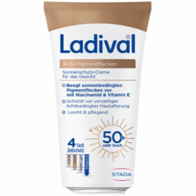 LADIVAL Anti-Pigmentflecken Creme Gesicht LSF 50+