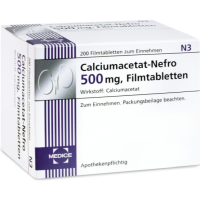 CALCIUMACETAT NEFRO 500 mg Filmtabletten