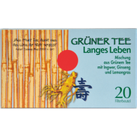 GRÜNER TEE+Ingwer+Ginseng Filterbeutel