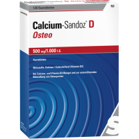 CALCIUM SANDOZ D Osteo 500 mg/1.000 I.E. Kautabl.