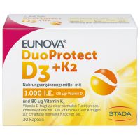 EUNOVA DuoProtect D3+K2 1000 I.E./80 µg Kapseln