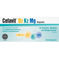 CEFAVIT D3 K2 Mg 2.000 I.E. Hartkapseln