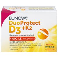 EUNOVA DuoProtect D3+K2 4000 I.E./80 µg Kapseln