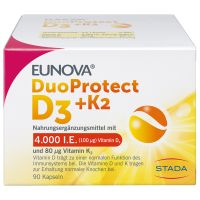 EUNOVA DuoProtect D3+K2 4000 I.E./80 µg Kapseln