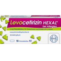 LEVOCETIRIZIN HEXAL bei Allergien 5 mg Filmtabl.