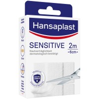 HANSAPLAST Sensitive Pflast.hypoallergen 6 cmx2 m