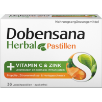 DOBENSANA Herbal Honiggeschm.Vit.C & Zink Pastil.