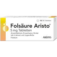 FOLSÄURE ARISTO 5 mg Tabletten