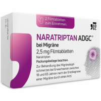 NARATRIPTAN ADGC bei Migräne 2,5 mg Filmtabletten